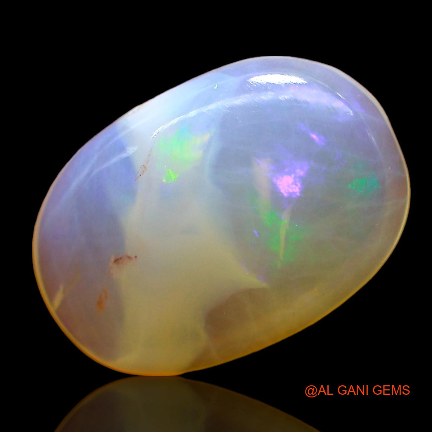 Natural Untreated Fire Opal Loose Gemstone Oval Cabochon From Australia 3.00 Cts 14x10x3 mm AD-689