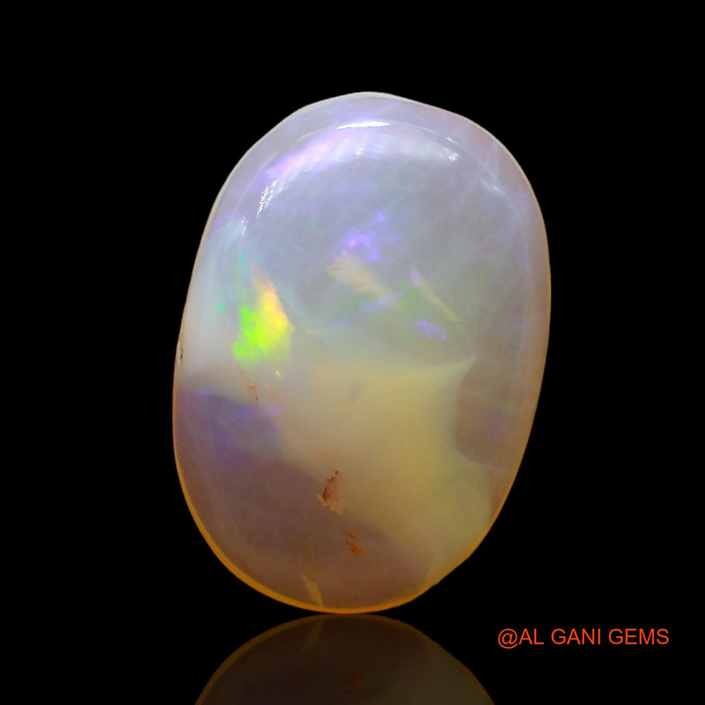 Natural Untreated Fire Opal Loose Gemstone Oval Cabochon From Australia 3.00 Cts 14x10x3 mm AD-689