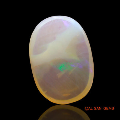 Natural Untreated Fire Opal Loose Gemstone Oval Cabochon From Australia 3.00 Cts 14x10x3 mm AD-689
