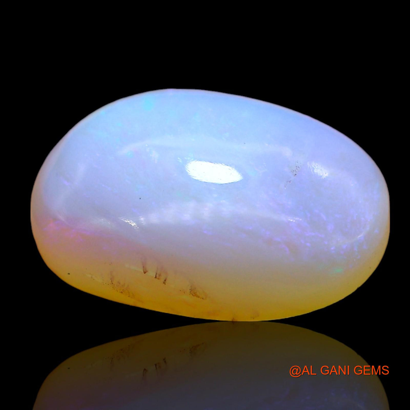 4.00 Cts Natural Australian Fire Opal Oval Cabochon Loose Gemstone For Jewelry 14x10x5 mm AD-691