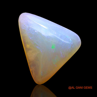 3.00 Cts Natural Australian Fire Opal Loose Gemstone Trillion Cabochon 14x11x4 mm AD-692