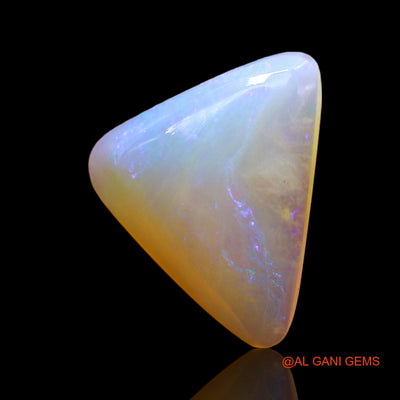 3.00 Cts Natural Australian Fire Opal Loose Gemstone Trillion Cabochon 14x11x4 mm AD-692