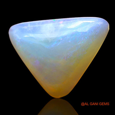 3.00 Cts Natural Australian Fire Opal Loose Gemstone Trillion Cabochon 14x11x4 mm AD-692
