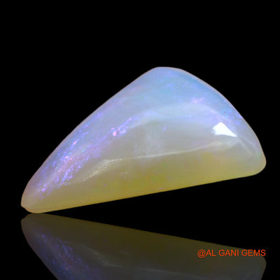 3.00 Cts Natural Australian Fire Opal Loose Gemstone Trillion Cabochon 14x11x4 mm AD-692
