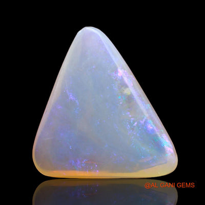 3.00 Cts Natural Australian Fire Opal Loose Gemstone Trillion Cabochon 14x11x4 mm AD-692