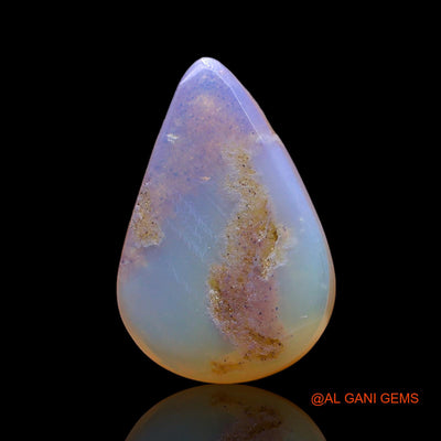 Natural Untreated Fire Opal Loose Gemstone Pear Cabochon From Australia 3.00 Cts 15x10x3 mm AD-693