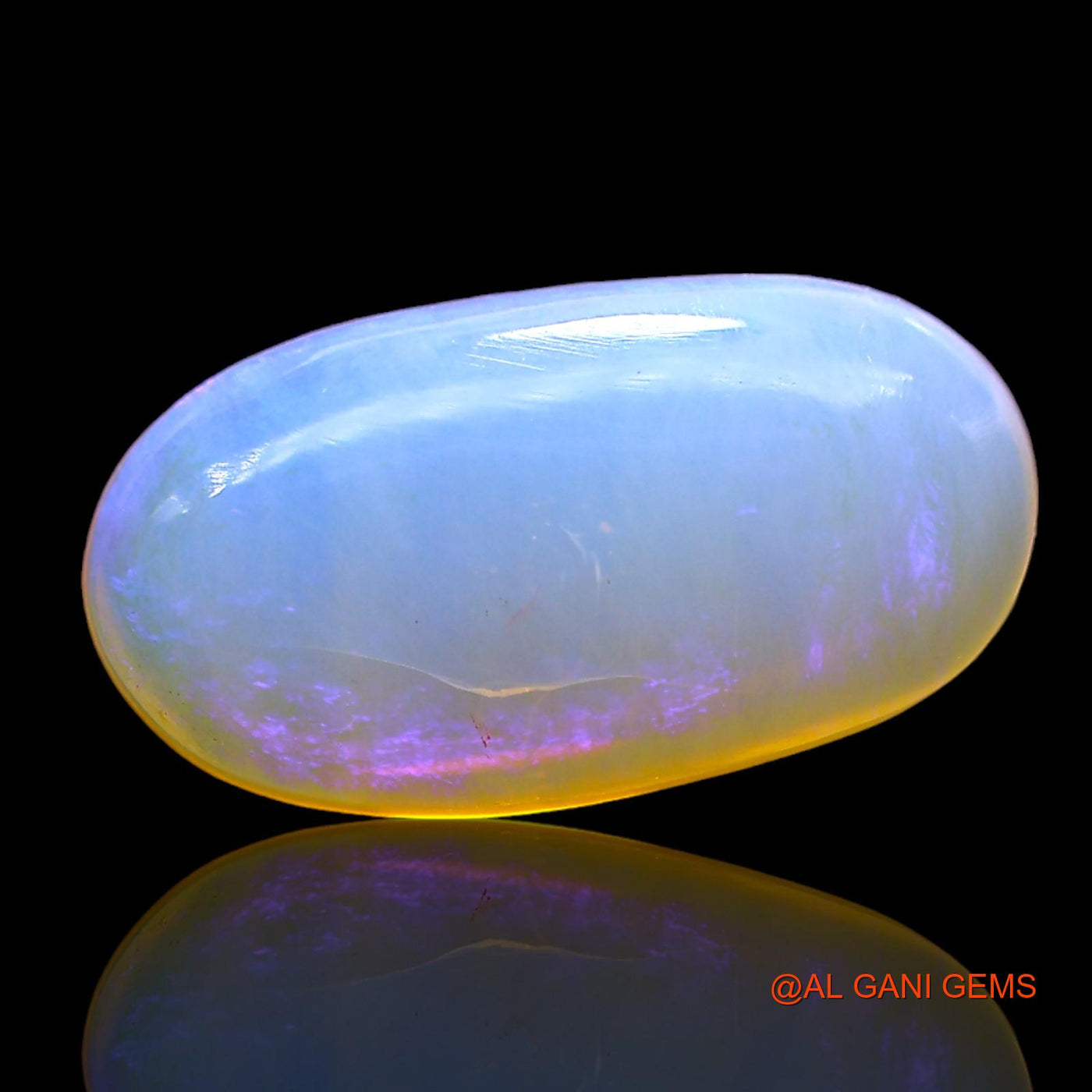 3.00 Cts Natural Australian Fire Opal Loose Gemstone Oval Cabochon 15x8x4 mm AD-694