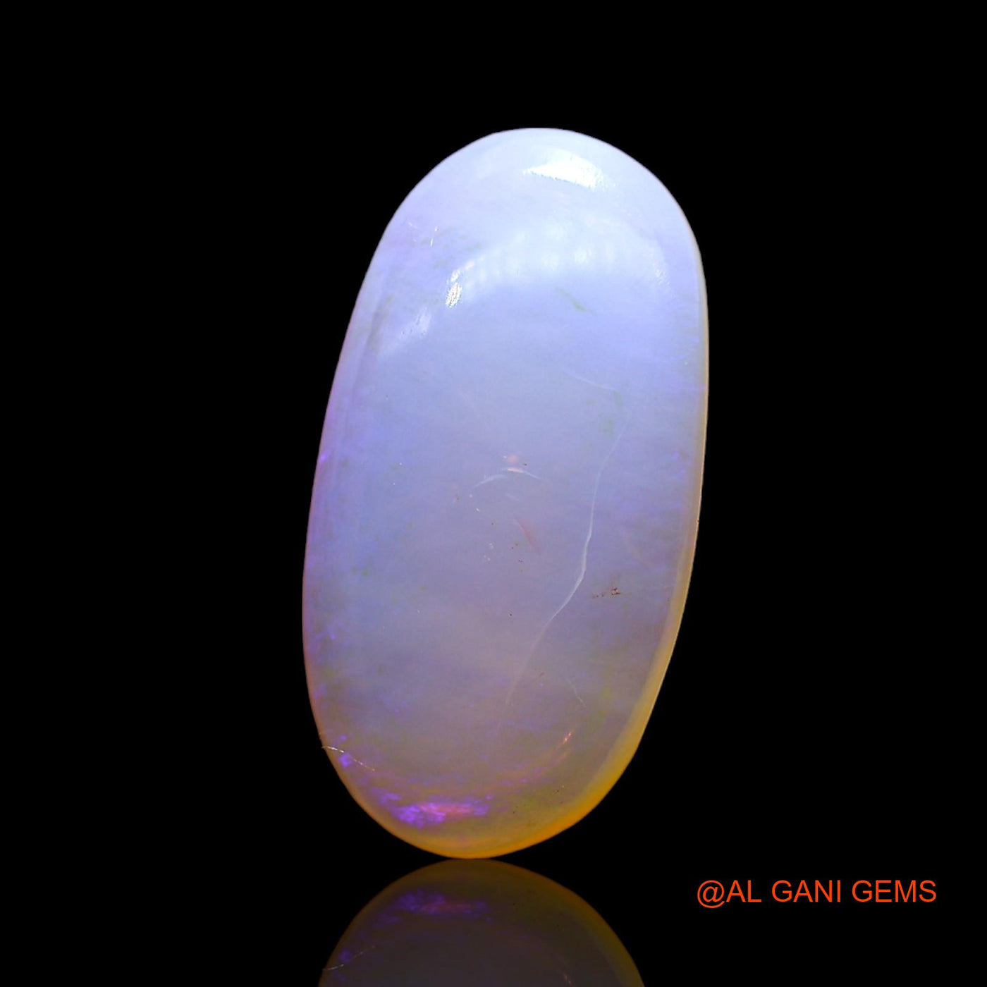 3.00 Cts Natural Australian Fire Opal Loose Gemstone Oval Cabochon 15x8x4 mm AD-694