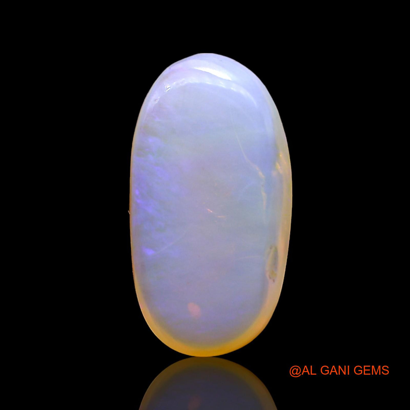 3.00 Cts Natural Australian Fire Opal Loose Gemstone Oval Cabochon 15x8x4 mm AD-694
