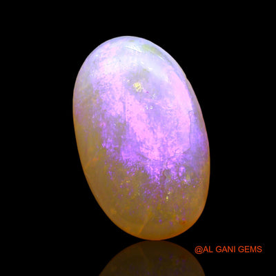 Natural Untreated Fire Opal Loose Gemstone Oval Cabochon From Australia 3.00 Cts 15x9x3 mm AD-696