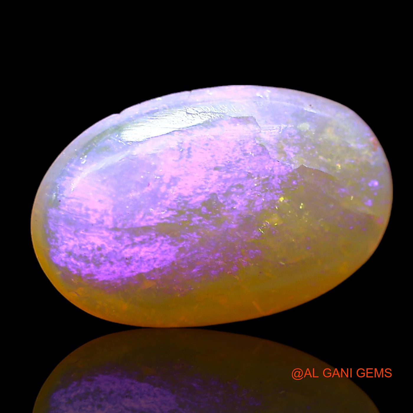 Natural Untreated Fire Opal Loose Gemstone Oval Cabochon From Australia 3.00 Cts 15x9x3 mm AD-696