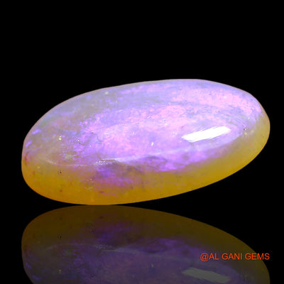 Natural Untreated Fire Opal Loose Gemstone Oval Cabochon From Australia 3.00 Cts 15x9x3 mm AD-696