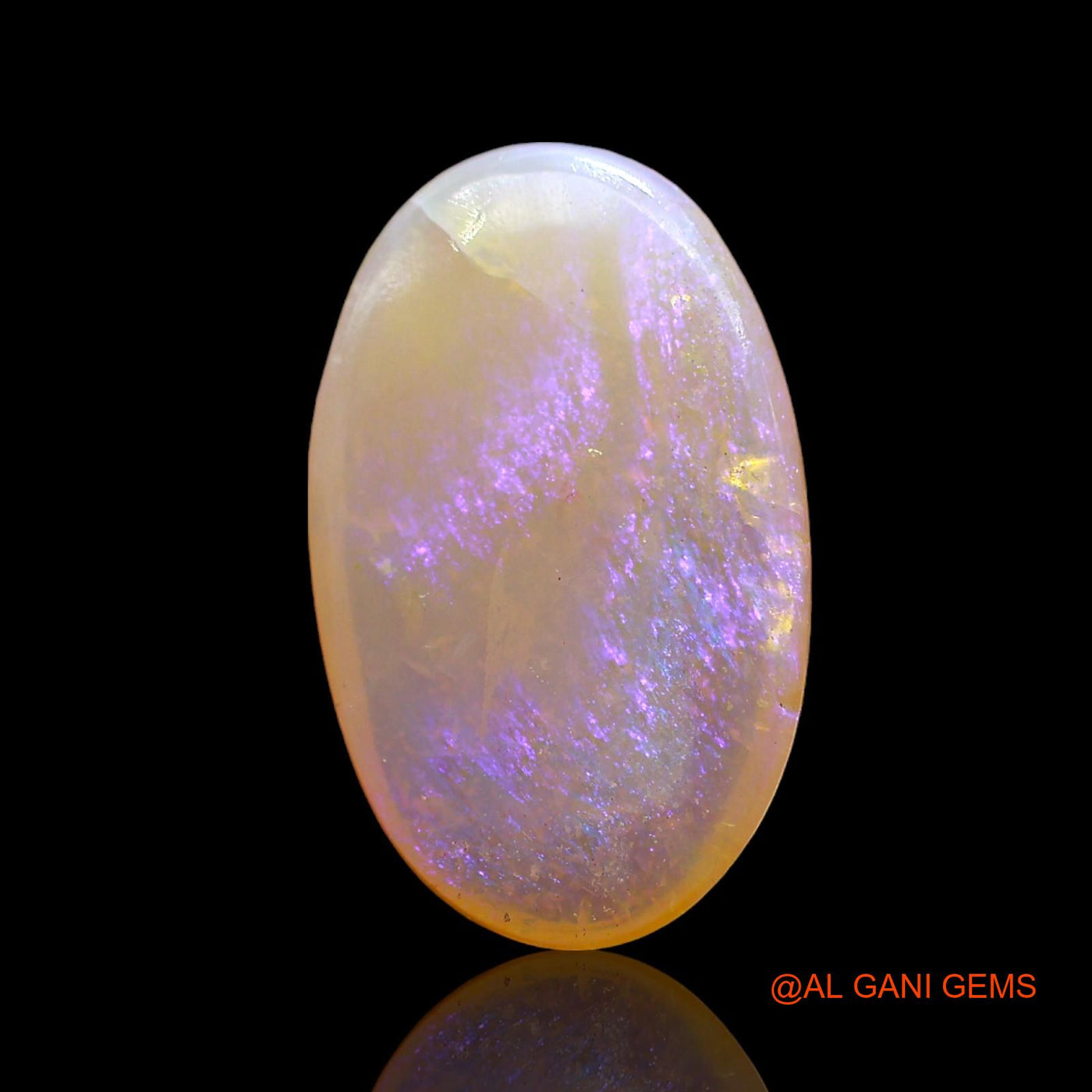 Natural Untreated Fire Opal Loose Gemstone Oval Cabochon From Australia 3.00 Cts 15x9x3 mm AD-696