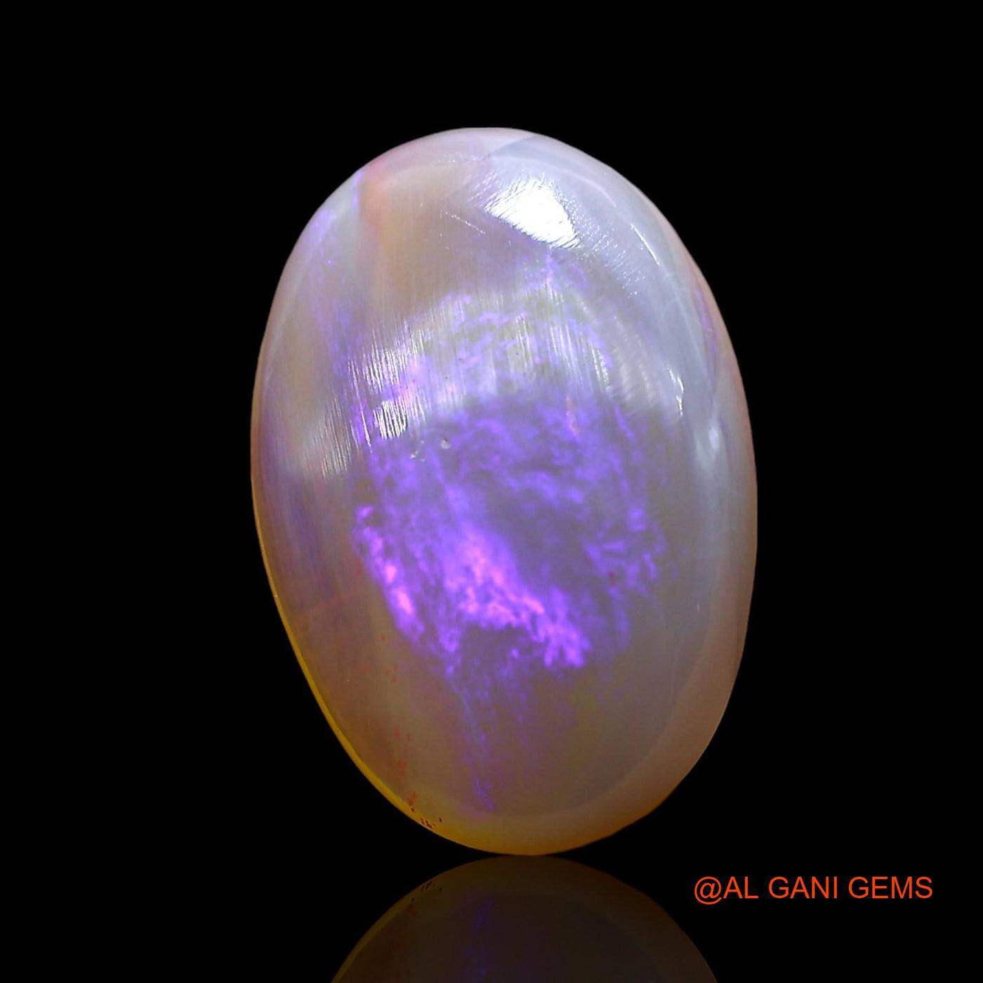 3.00 Cts Unheated Australian Fire Opal Loose Gemstone Oval Cabochon Natural 14x10x3 mm AD-697