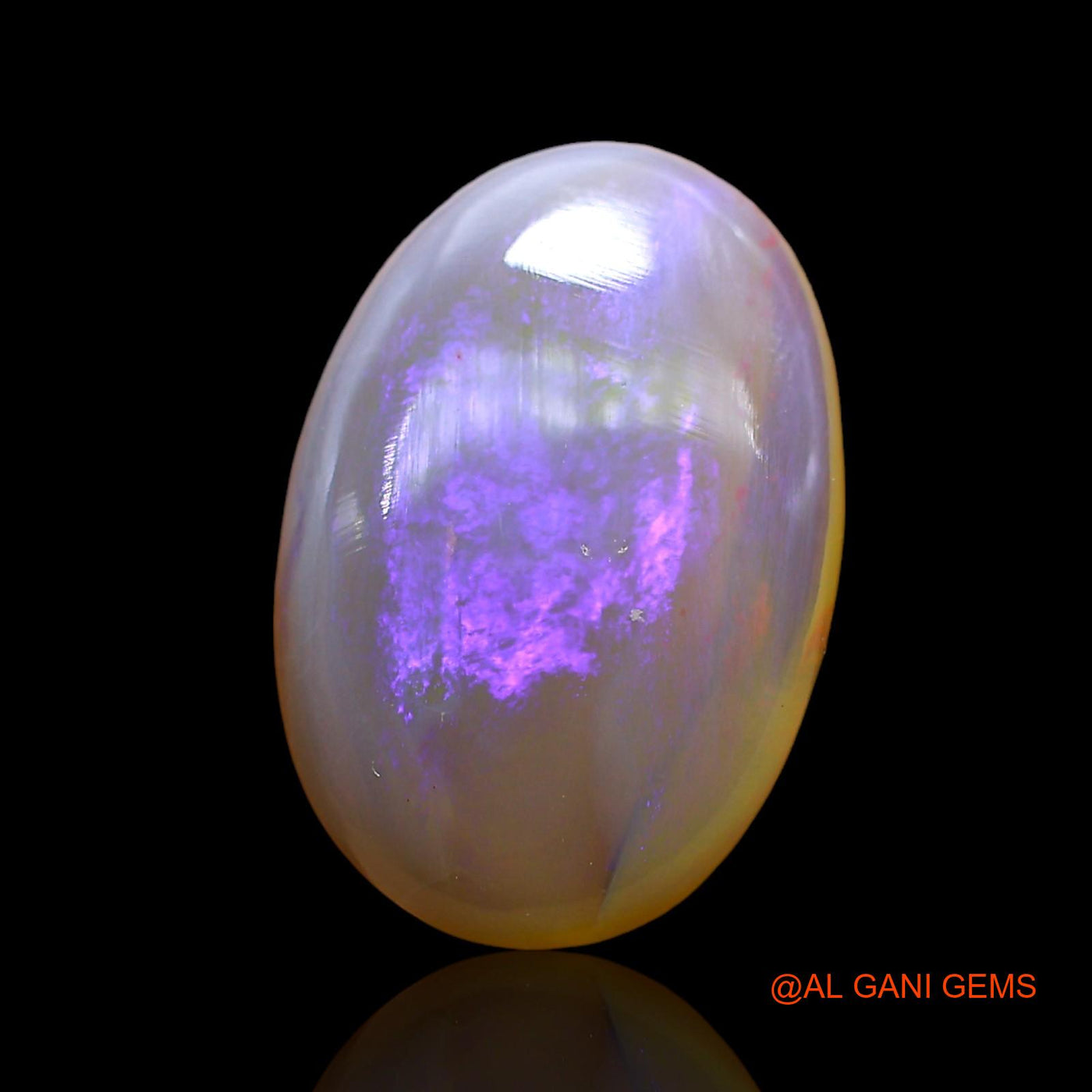 3.00 Cts Unheated Australian Fire Opal Loose Gemstone Oval Cabochon Natural 14x10x3 mm AD-697