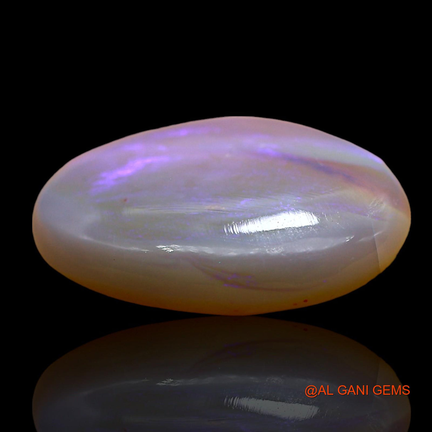 3.00 Cts Unheated Australian Fire Opal Loose Gemstone Oval Cabochon Natural 14x10x3 mm AD-697