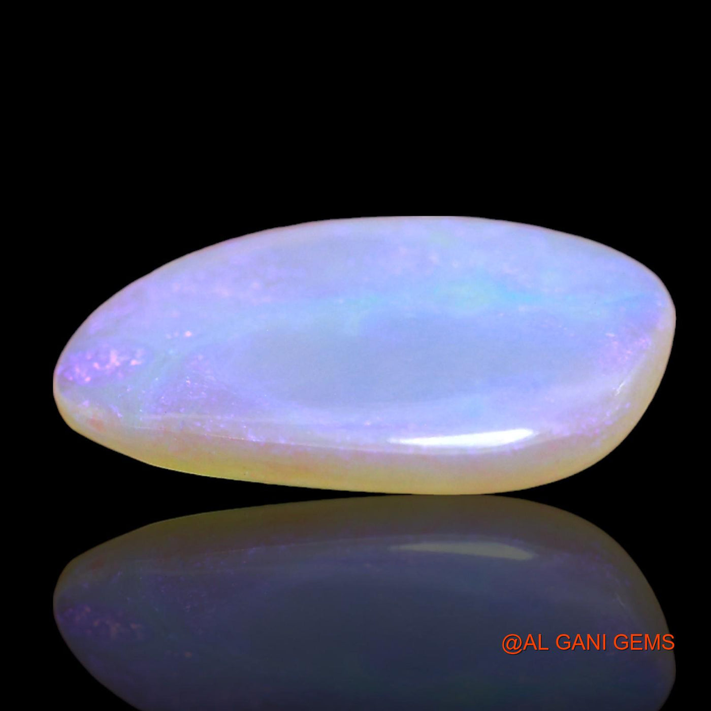 Natural Untreated Fire Opal Loose Gemstone Fancy Cabochon From Australia 2.00 Cts 14x10x2 mm AD-698