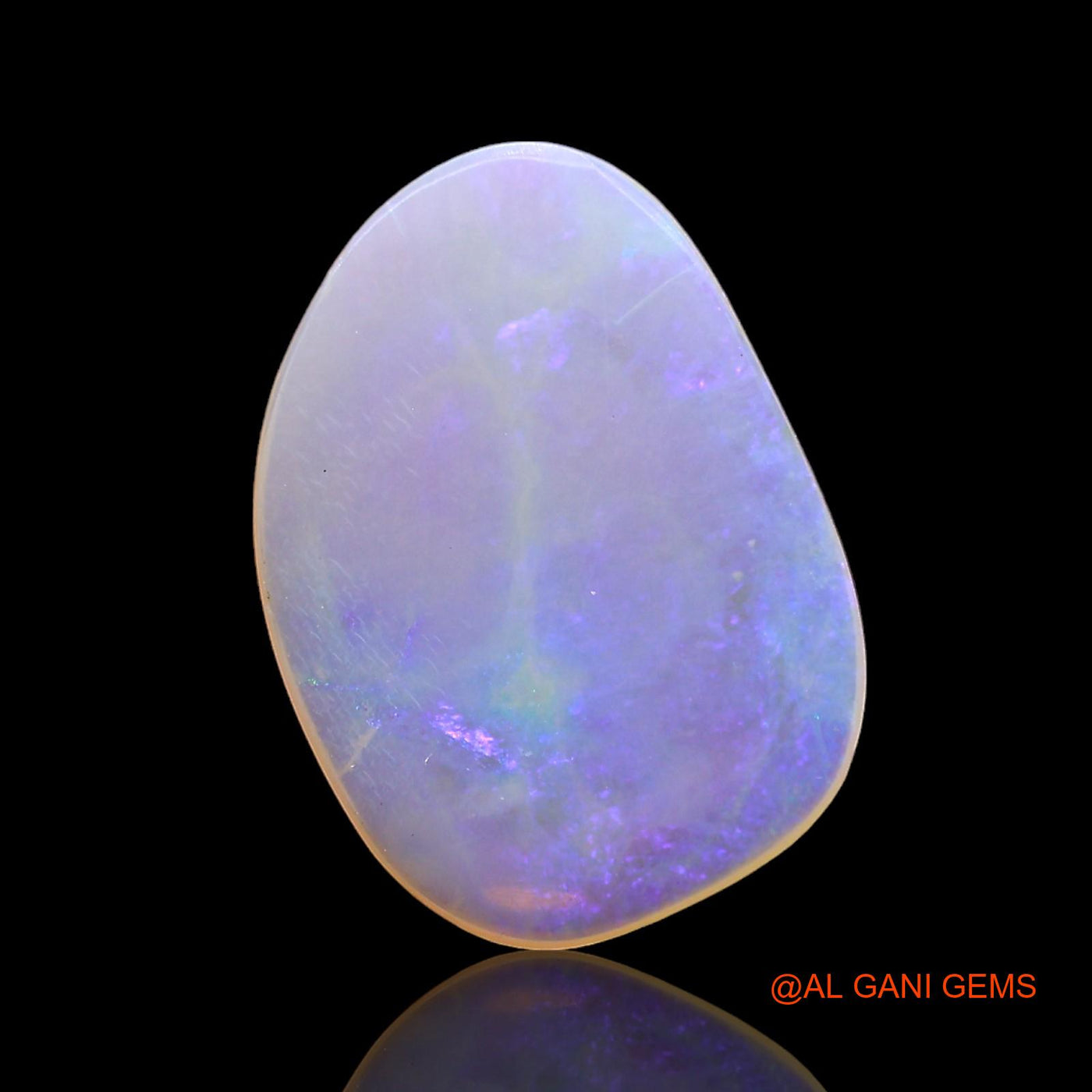 Natural Untreated Fire Opal Loose Gemstone Fancy Cabochon From Australia 2.00 Cts 14x10x2 mm AD-698