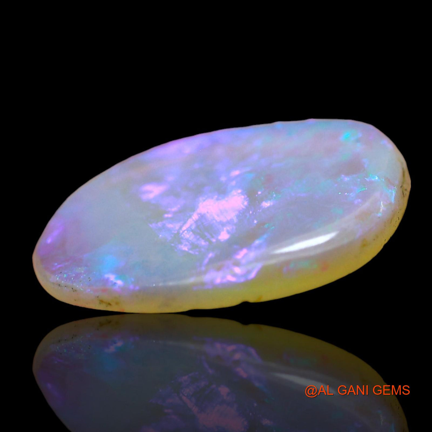 Natural Fire Opal Gemstone 2.00 Cts Loose Fancy Cabochon From Australia 14x10x2 mm AD-699