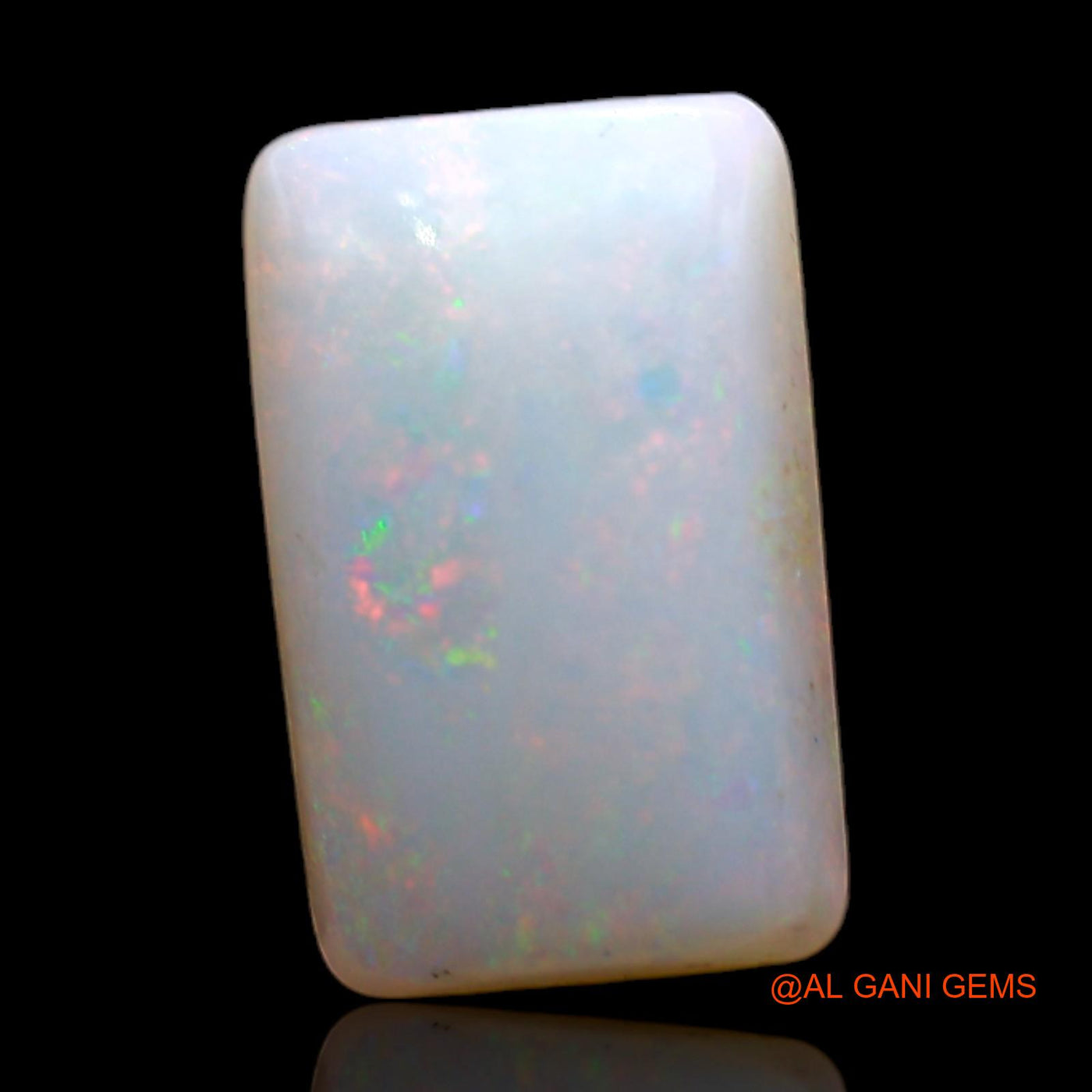Natural Fire Opal Gemstone 3.00 Cts Loose Square Cabochon From Australia 13x8x3 mm AD-69