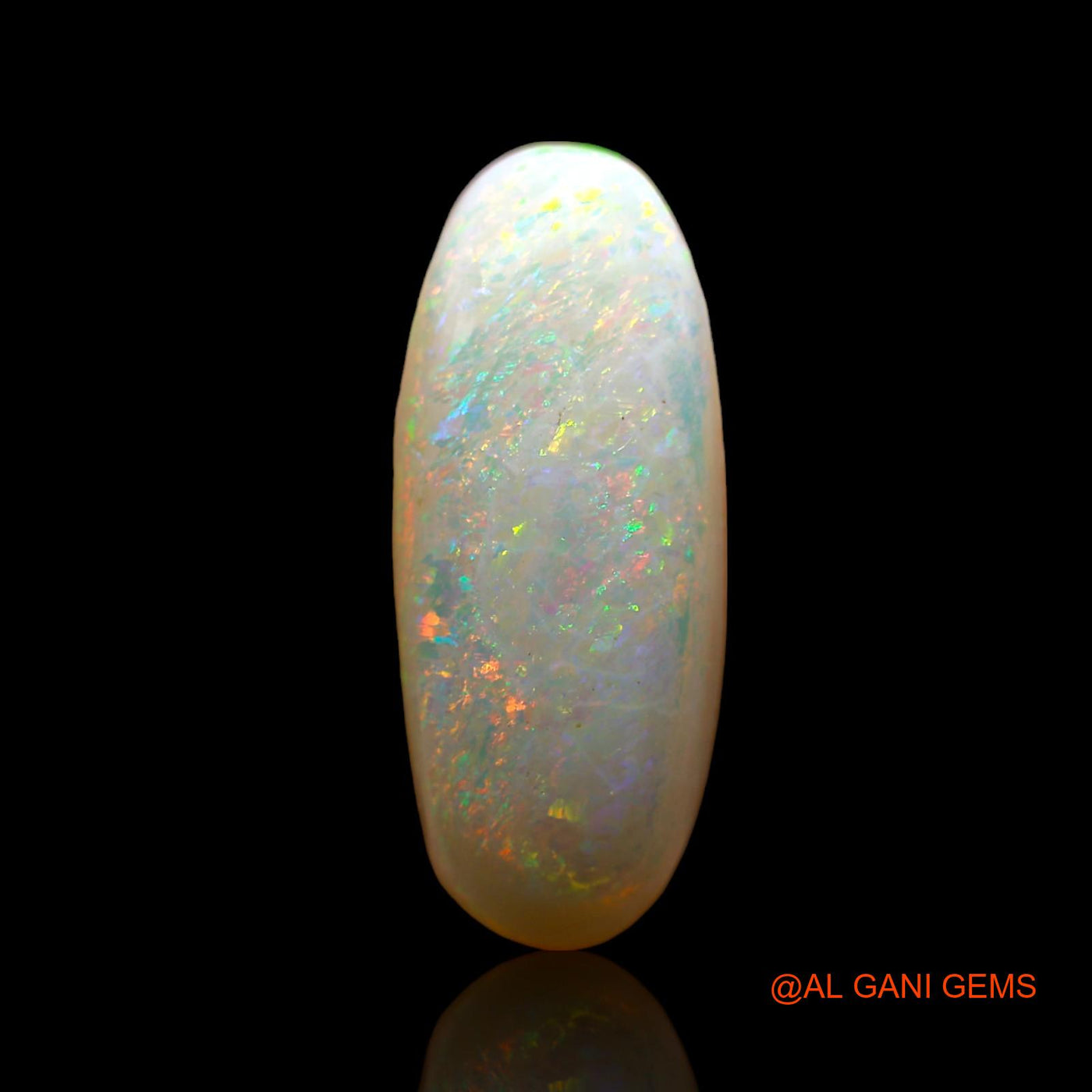5.00 Cts Natural Australian Fire Opal Oval Cabochon Loose Gemstone For Jewelry 20x8x5 mm AD-6