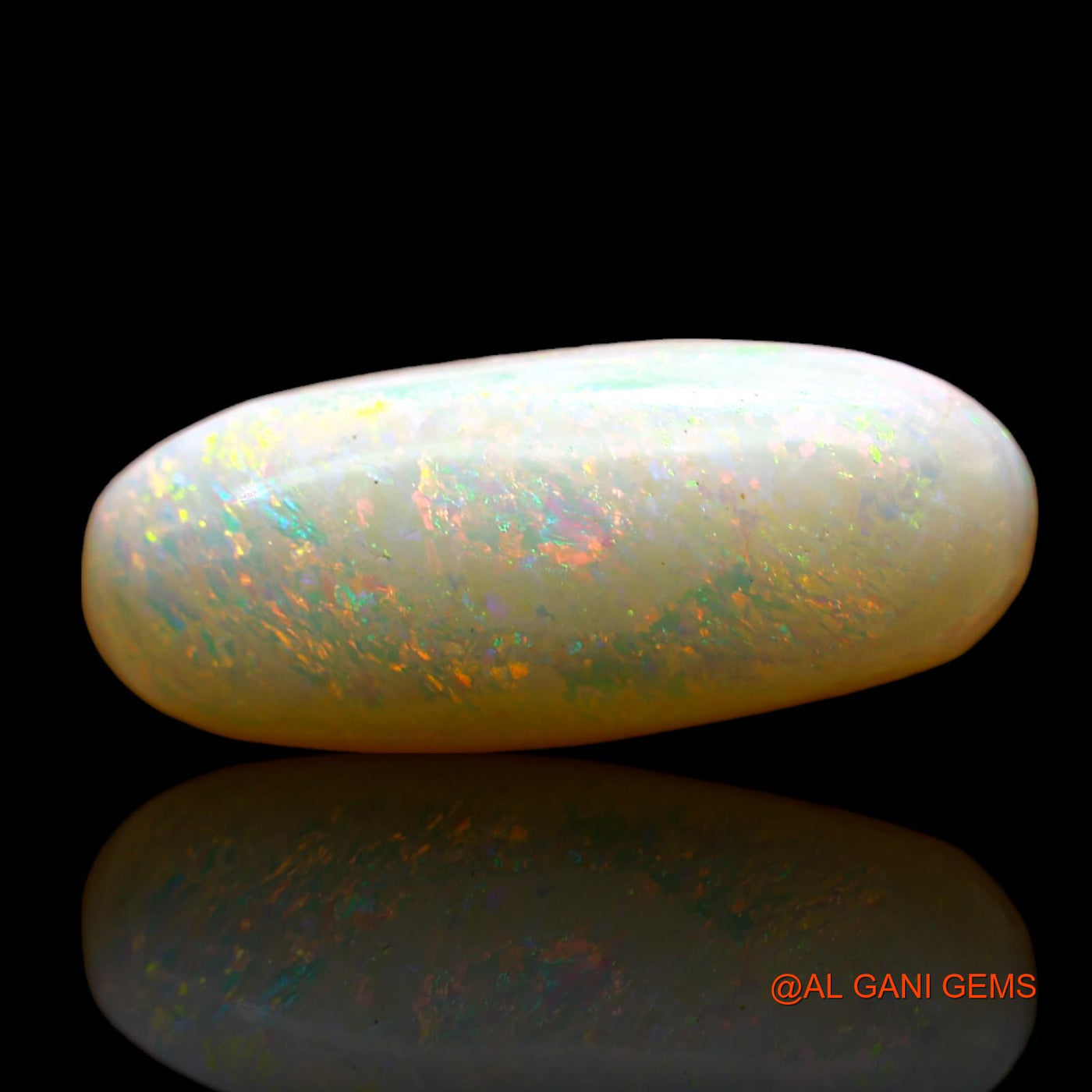 5.00 Cts Natural Australian Fire Opal Oval Cabochon Loose Gemstone For Jewelry 20x8x5 mm AD-6