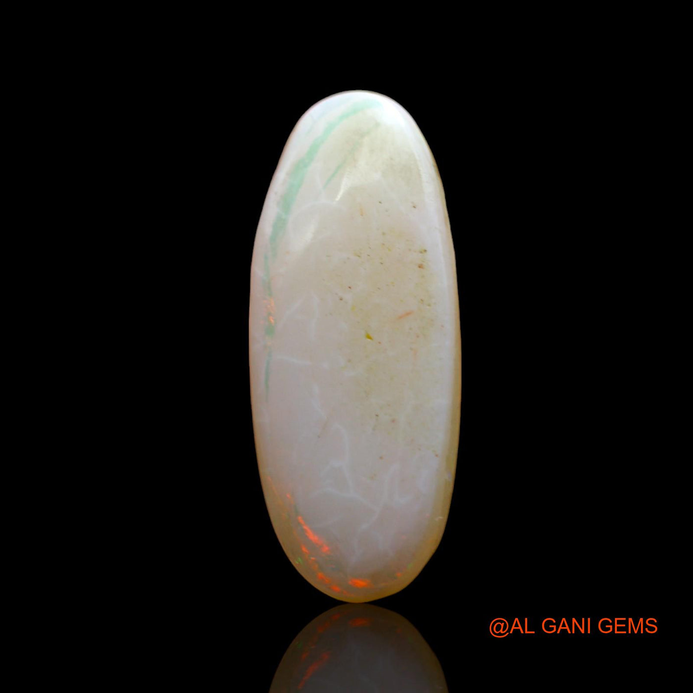 5.00 Cts Natural Australian Fire Opal Oval Cabochon Loose Gemstone For Jewelry 20x8x5 mm AD-6