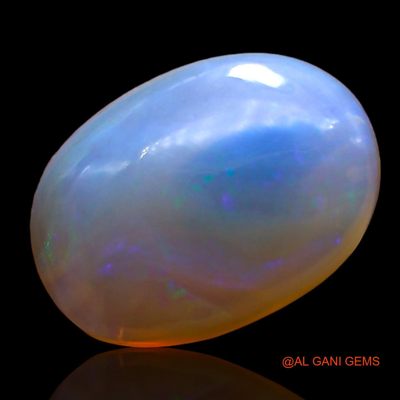 4.00 Cts Natural Australian Fire Opal Loose Gemstone Oval Cabochon 14x10x5 mm AD-700