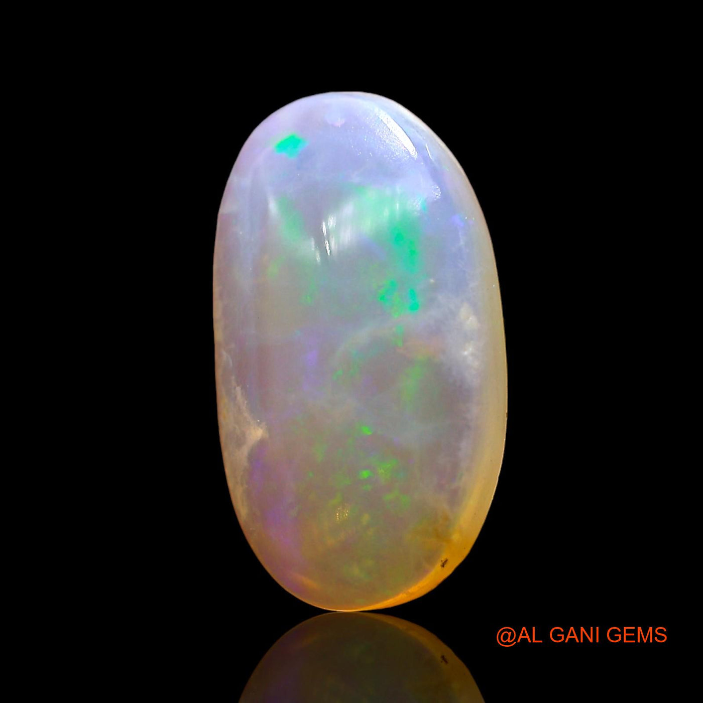 3.00 Cts Natural Australian Fire Opal Loose Gemstone Oval Cabochon 15x8x4 mm AD-701