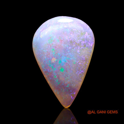 2.00 Cts Natural Australian Fire Opal Loose Gemstone Pear Cabochon 14x10x2 mm AD-702