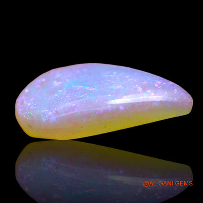 2.00 Cts Natural Australian Fire Opal Loose Gemstone Pear Cabochon 14x10x2 mm AD-702