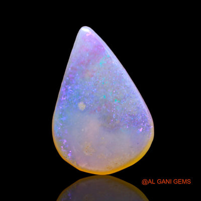 2.00 Cts Natural Australian Fire Opal Loose Gemstone Pear Cabochon 14x10x2 mm AD-702