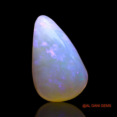 4.00 Cts Natural Australian Fire Opal Loose Gemstone Pear Cabochon 15x9x4 mm AD-704