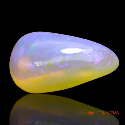 4.00 Cts Natural Australian Fire Opal Loose Gemstone Pear Cabochon 15x9x4 mm AD-704