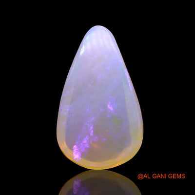 4.00 Cts Natural Australian Fire Opal Loose Gemstone Pear Cabochon 15x9x4 mm AD-704