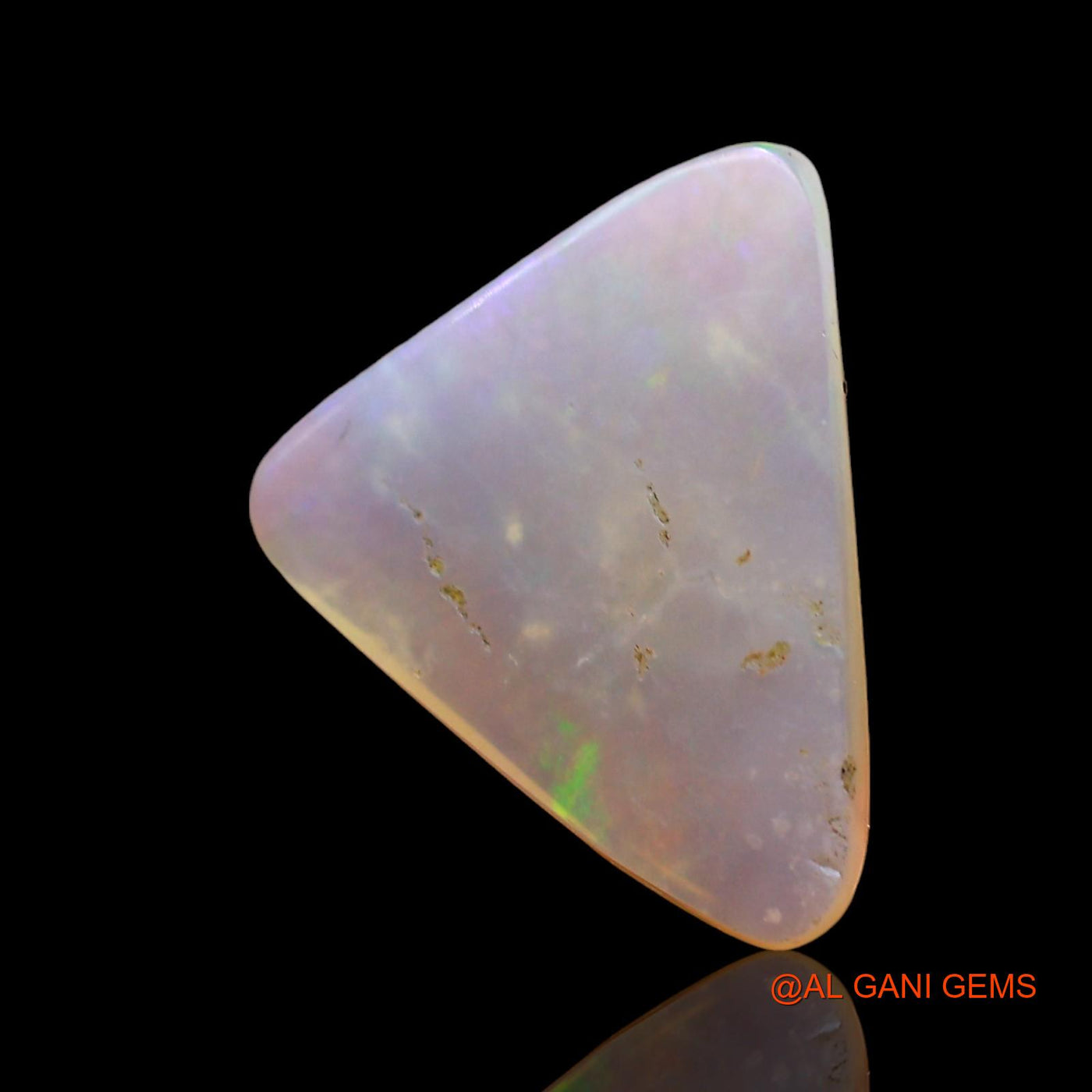 2.00 Cts Unheated Australian Fire Opal Loose Gemstone Trillion Cabochon Natural 13x10x2 mm AD-706