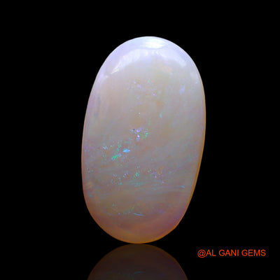 Natural Fire Opal Gemstone 2.00 Cts Loose Oval Cabochon From Australia 15x8x2 mm AD-707