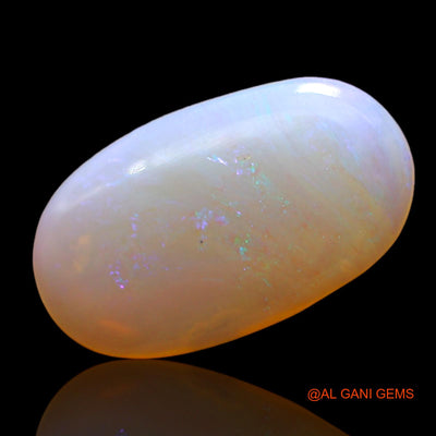 Natural Fire Opal Gemstone 2.00 Cts Loose Oval Cabochon From Australia 15x8x2 mm AD-707