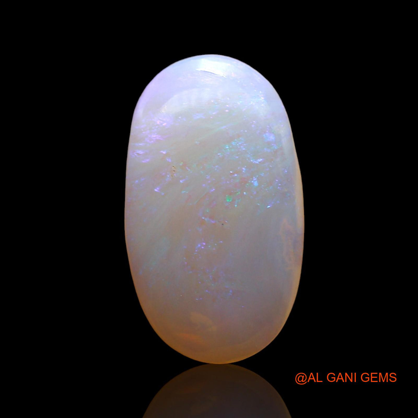 Natural Fire Opal Gemstone 2.00 Cts Loose Oval Cabochon From Australia 15x8x2 mm AD-707