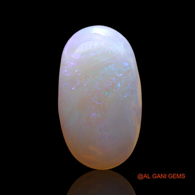 Natural Fire Opal Gemstone 2.00 Cts Loose Oval Cabochon From Australia 15x8x2 mm AD-707