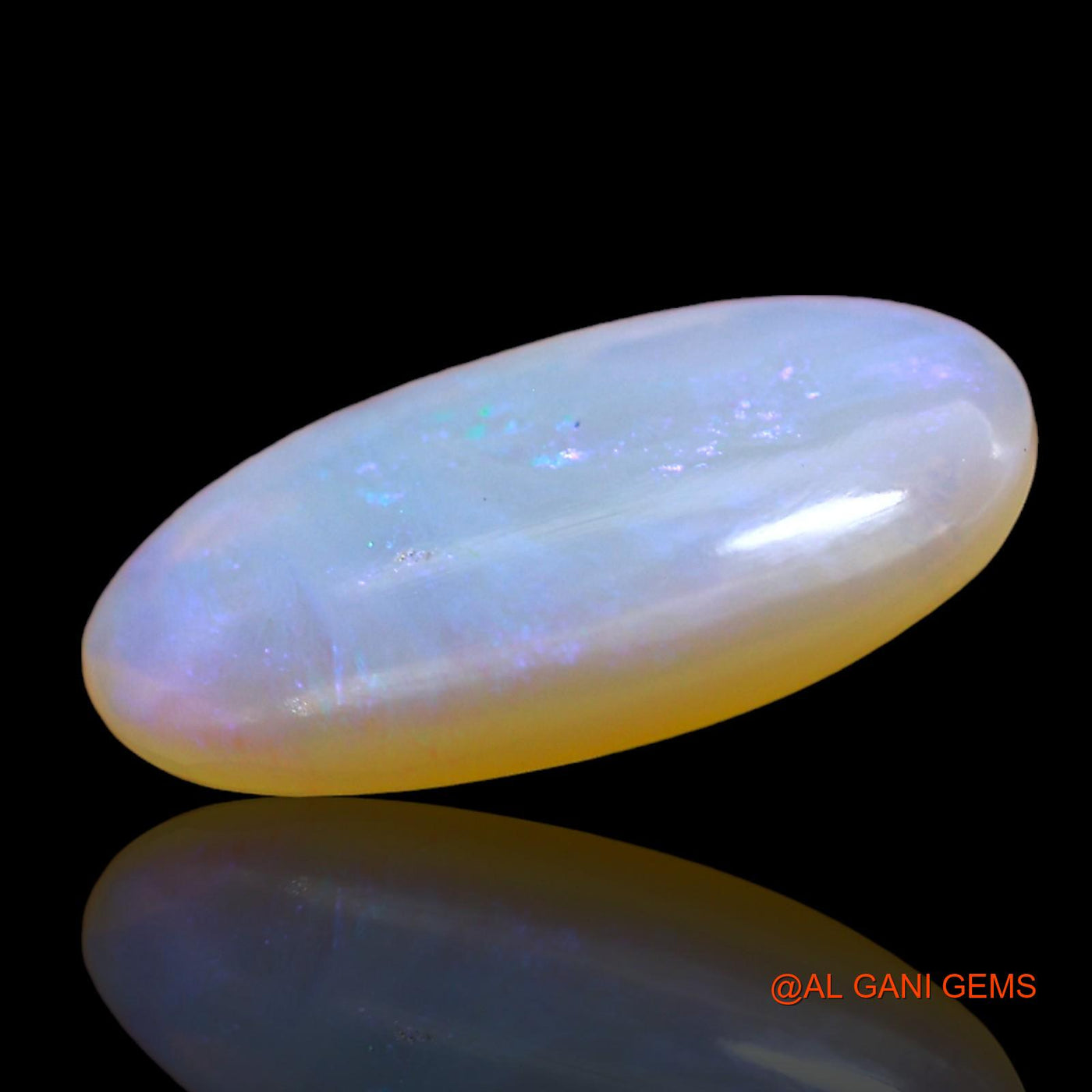 Natural Fire Opal Gemstone 2.00 Cts Loose Oval Cabochon From Australia 15x8x2 mm AD-707