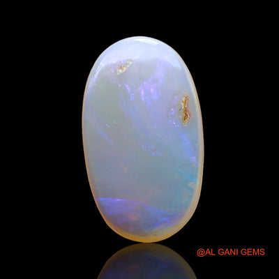 Natural Fire Opal Gemstone 2.00 Cts Loose Oval Cabochon From Australia 15x8x2 mm AD-707