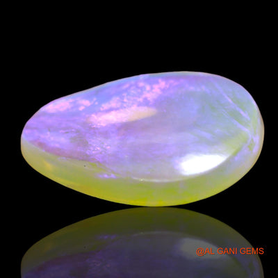 2.00 Cts Natural Australian Fire Opal Loose Gemstone Pear Cabochon 13x10x3 mm AD-709