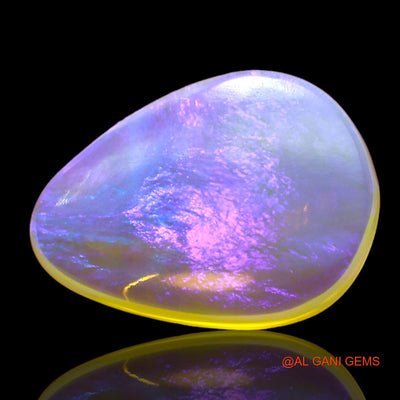 2.00 Cts Natural Australian Fire Opal Loose Gemstone Pear Cabochon 13x10x3 mm AD-709