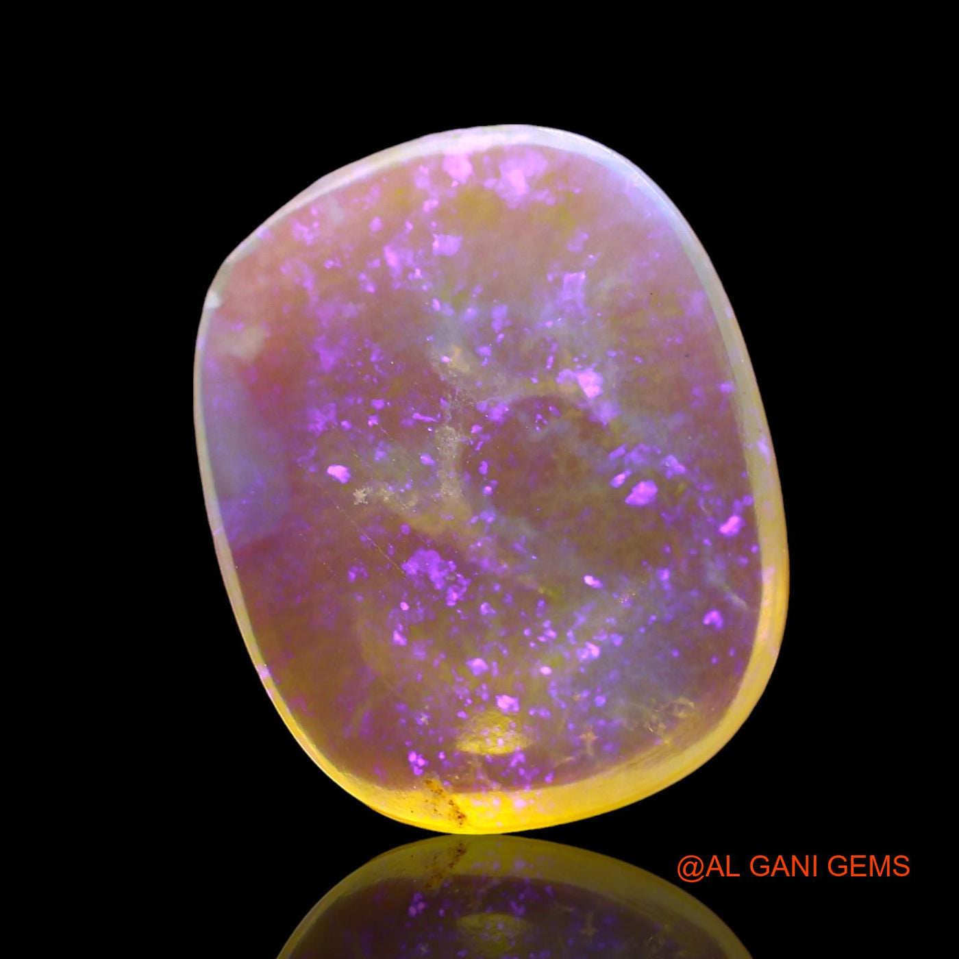 2.00 Cts Natural Australian Fire Opal Loose Gemstone Oval Cabochon 13x11x2 mm AD-711