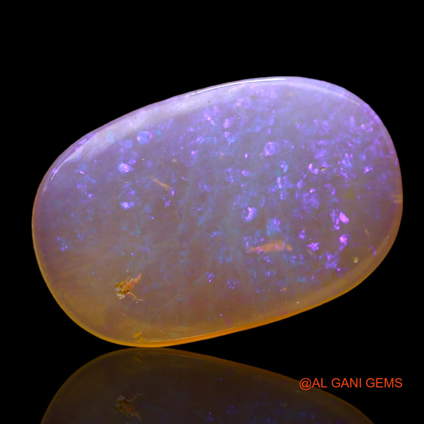 2.00 Cts Natural Australian Fire Opal Loose Gemstone Oval Cabochon 14x9x2 mm AD-712