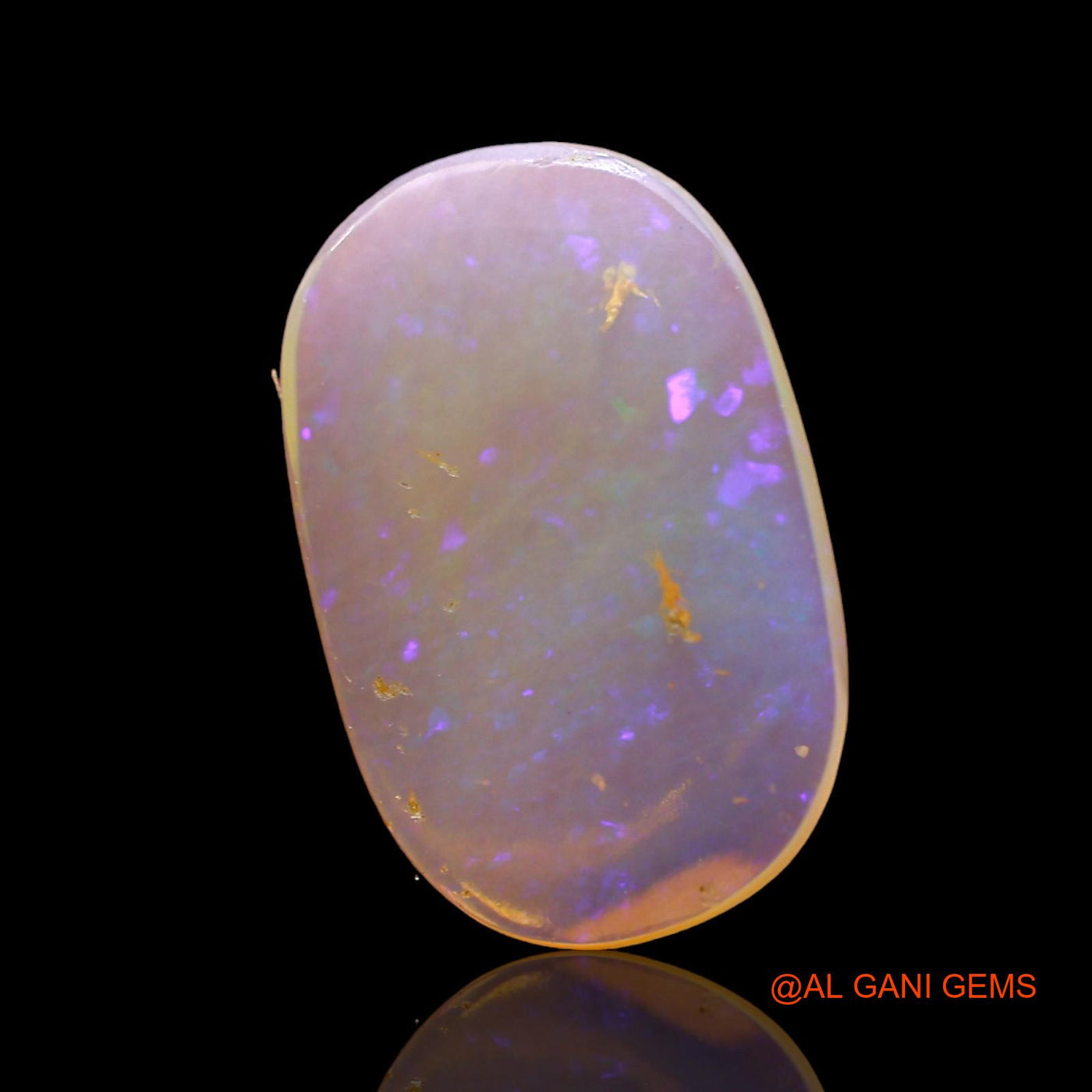 2.00 Cts Natural Australian Fire Opal Loose Gemstone Oval Cabochon 14x9x2 mm AD-712