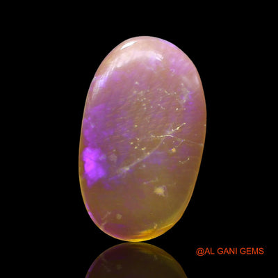 2.00 Cts Unheated Australian Fire Opal Loose Gemstone Oval Cabochon Natural 15x9x2 mm AD-713