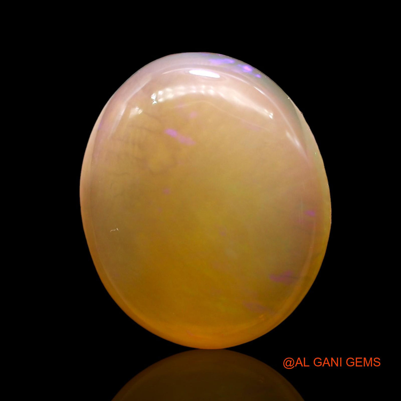 4.00 Cts Natural Australian Fire Opal Loose Gemstone Oval Cabochon 13x11x4 mm AD-718