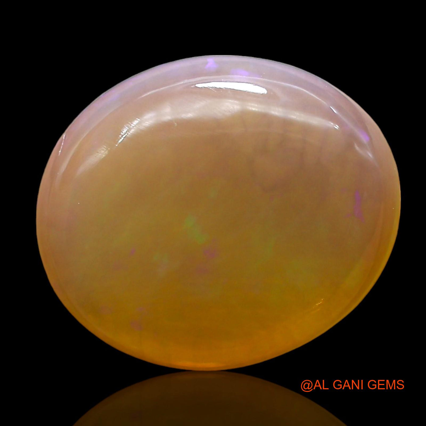4.00 Cts Natural Australian Fire Opal Loose Gemstone Oval Cabochon 13x11x4 mm AD-718